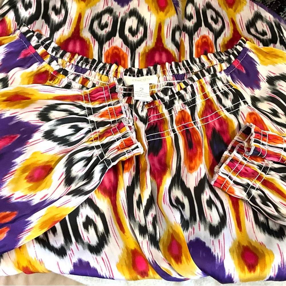 Chico's Multicolor Patterned Tunic Top - image 7